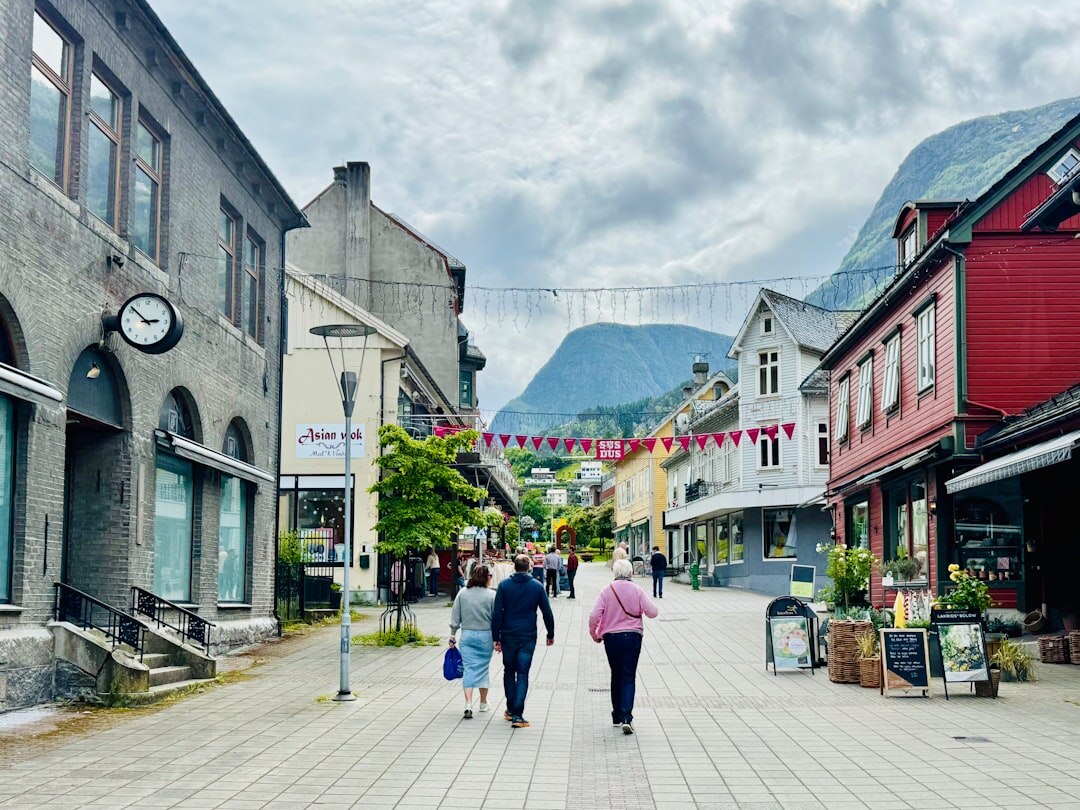 young couple in small town