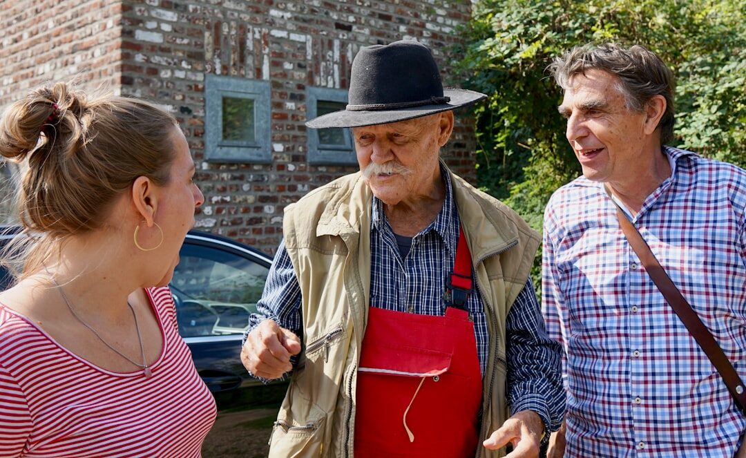 group of neighbors talking