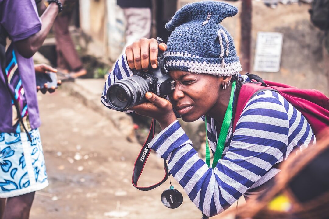 Portrait of a female documentary photographer
